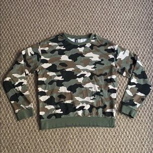 camo crewneck